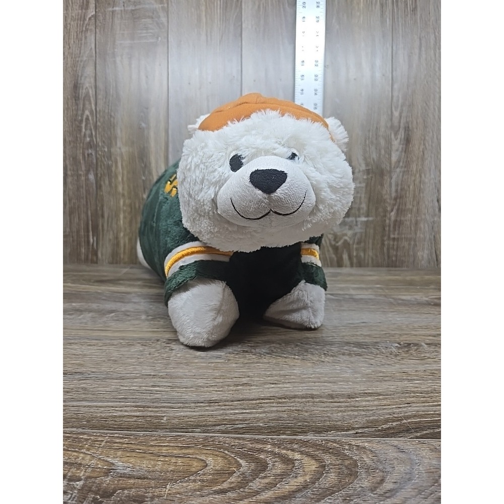 Green‎ Bay Packers Vintage Helmet NFL 18" Pro Football Plush Pillow Pets Large - Picture 14 of 14